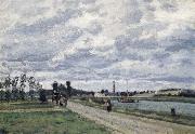Camille Pissarro The banks of the Oise near Pontoise Bords de l-Oise pres de Pontoise oil painting